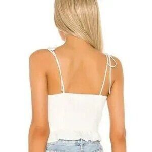 ASTR The Label Maiken Tank Blouse Top White Size Small NWT